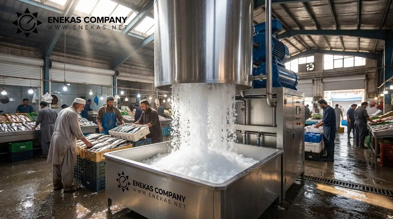 یخساز پولکی 15 تن صنعتی