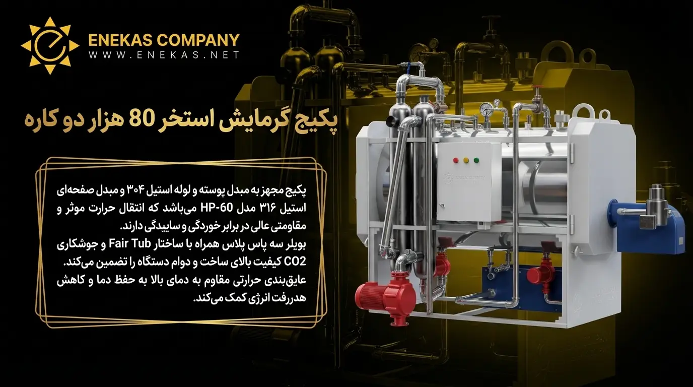 پکیج گرمایش استخر 80 هزار دو کاره