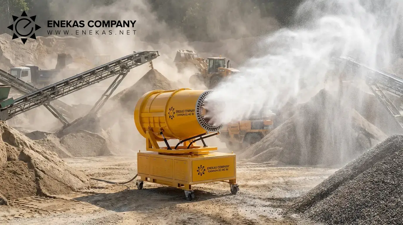 مه پاش صنعتی برای کارخانه شن و ماسه