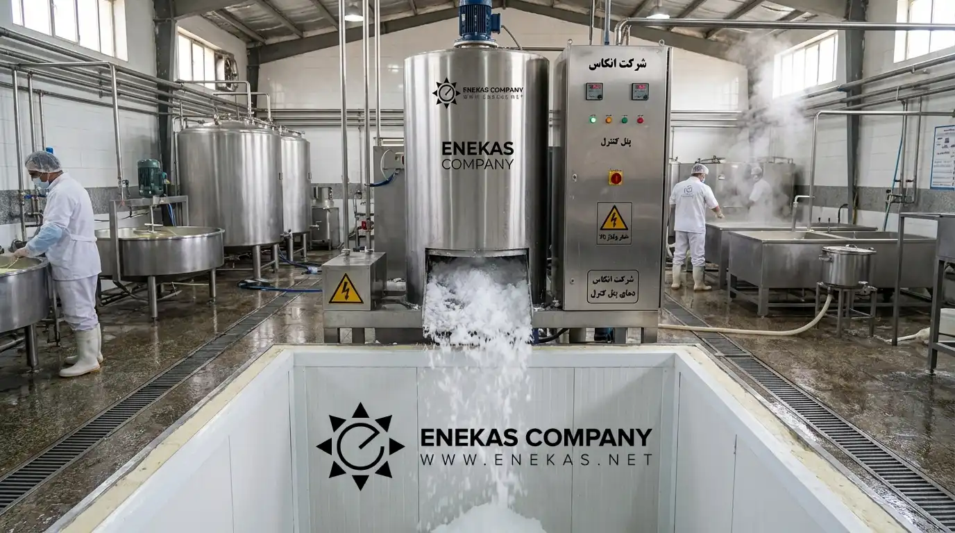 یخ ساز پولکی صنایع لبنیات