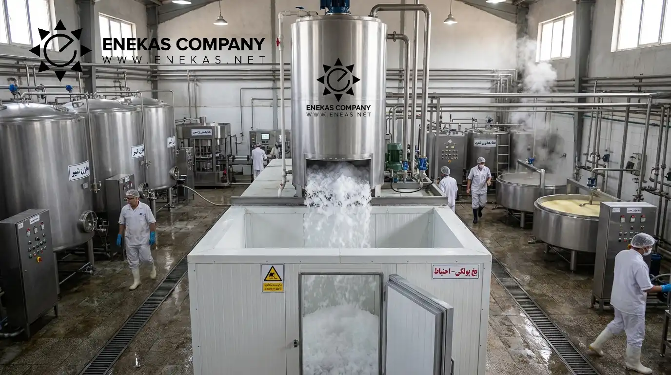 یخ ساز پولکی صنعت لبنیات کشور