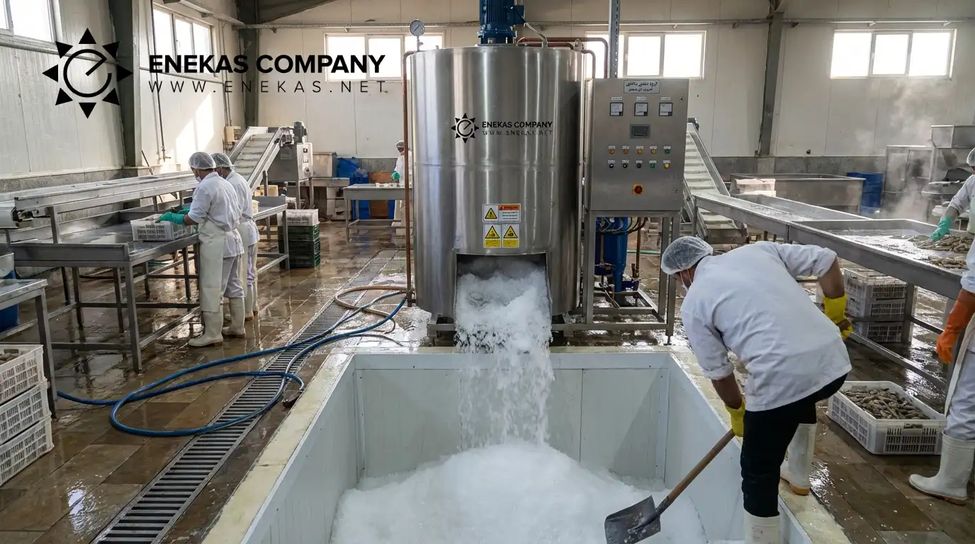 یخ ساز پولکی صنایع شیلات