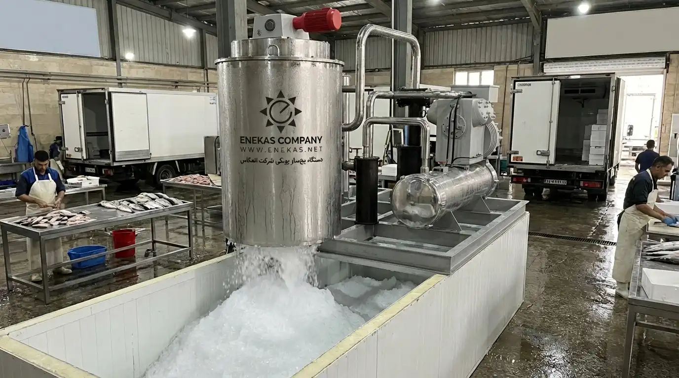 یخ ساز پولکی درام عمودی 3