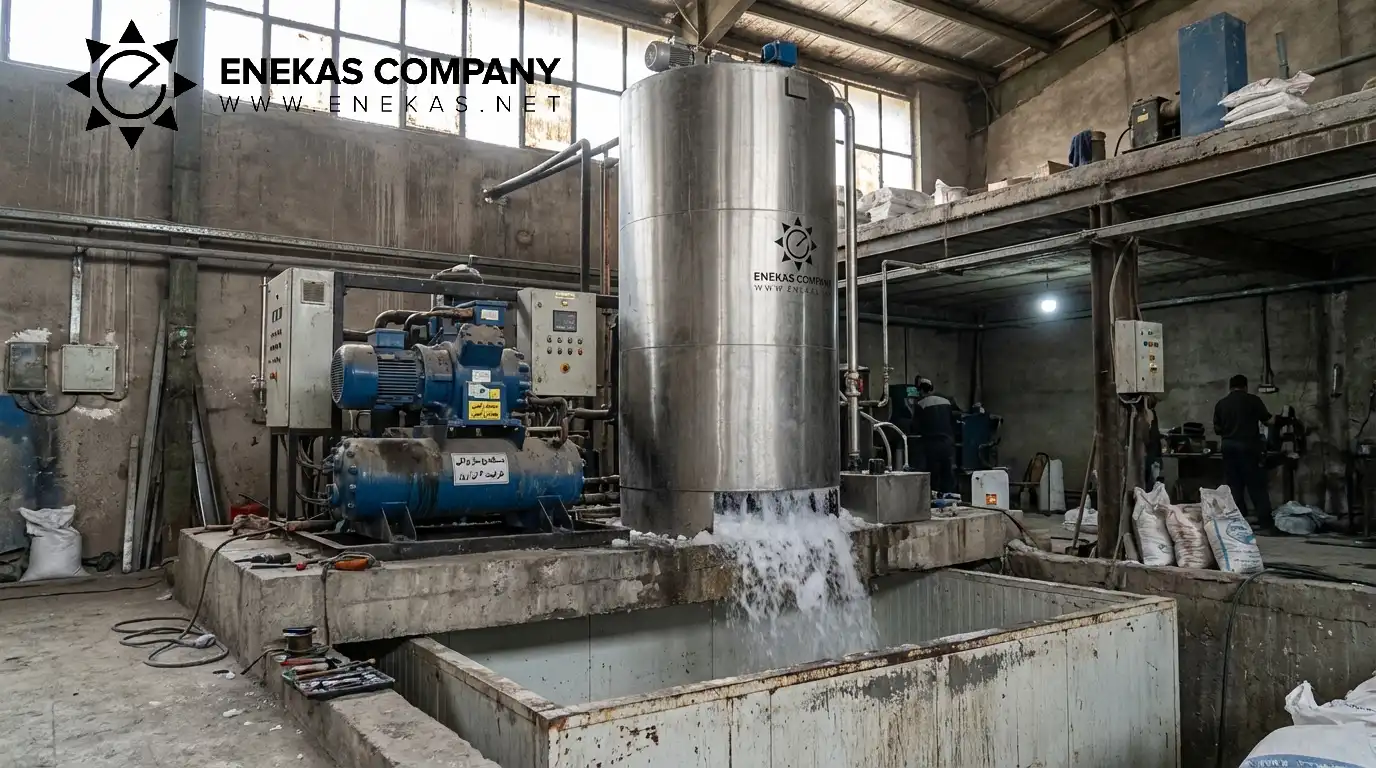 یخساز پولکی درام عمودی 2