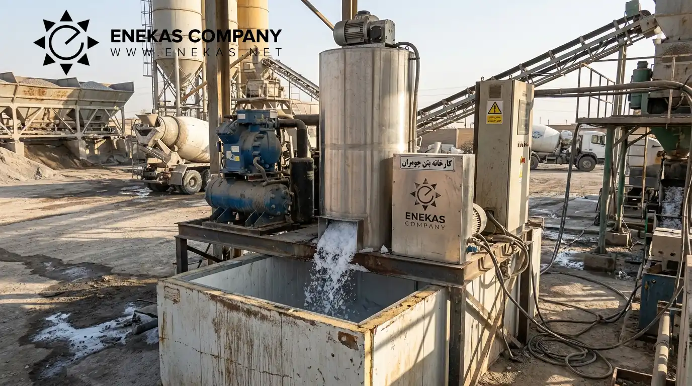 یخساز پولکی درام عمودی