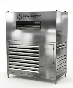 یخ ساز پولکی 500 کیلویی درام افقی