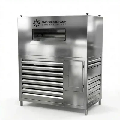 یخ ساز پولکی 500 کیلویی درام افقی