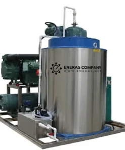 یخ ساز پولکی 3 تن صنعتی درام عمودی