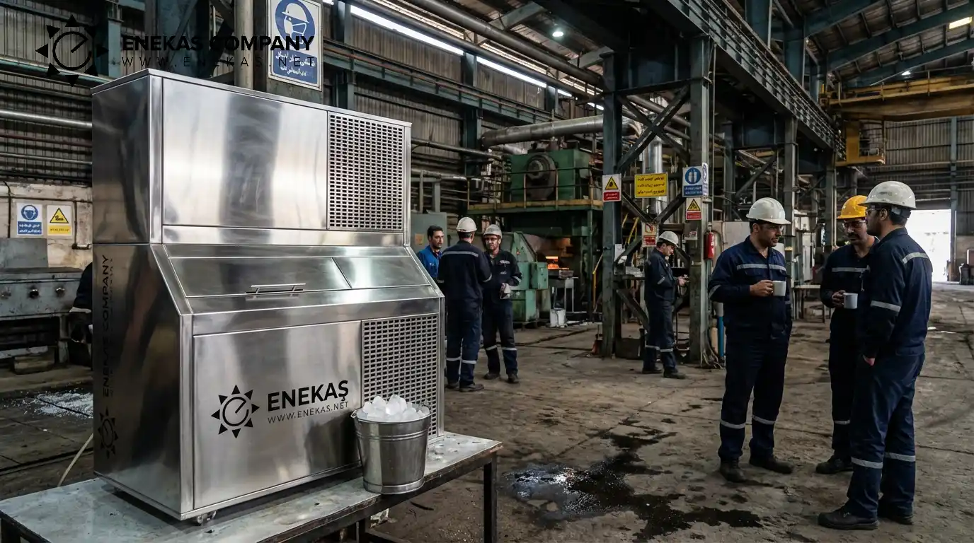 یخ ساز حبه ای برای ذوب آهن اصفهان